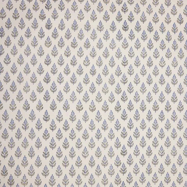 Block Printed Cotton Wrapping Paper - Blue