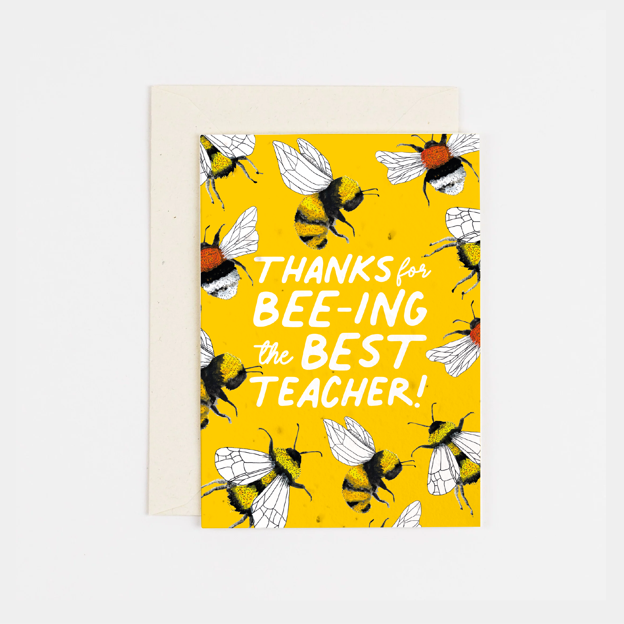Ruby & Bo Thank you for Being The Best Teacher Plantable Card