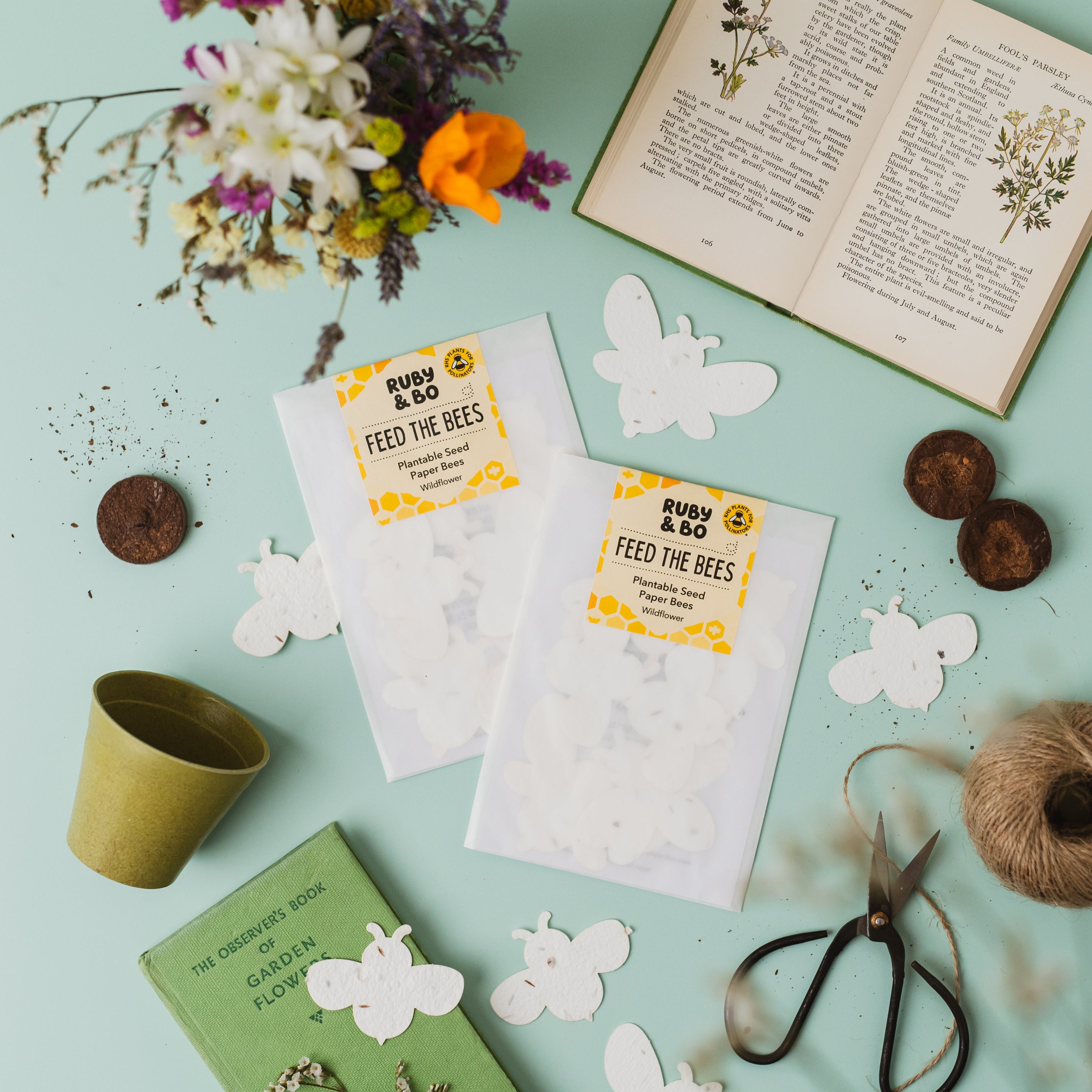 Feed The Bees! Plantable Paper Bees