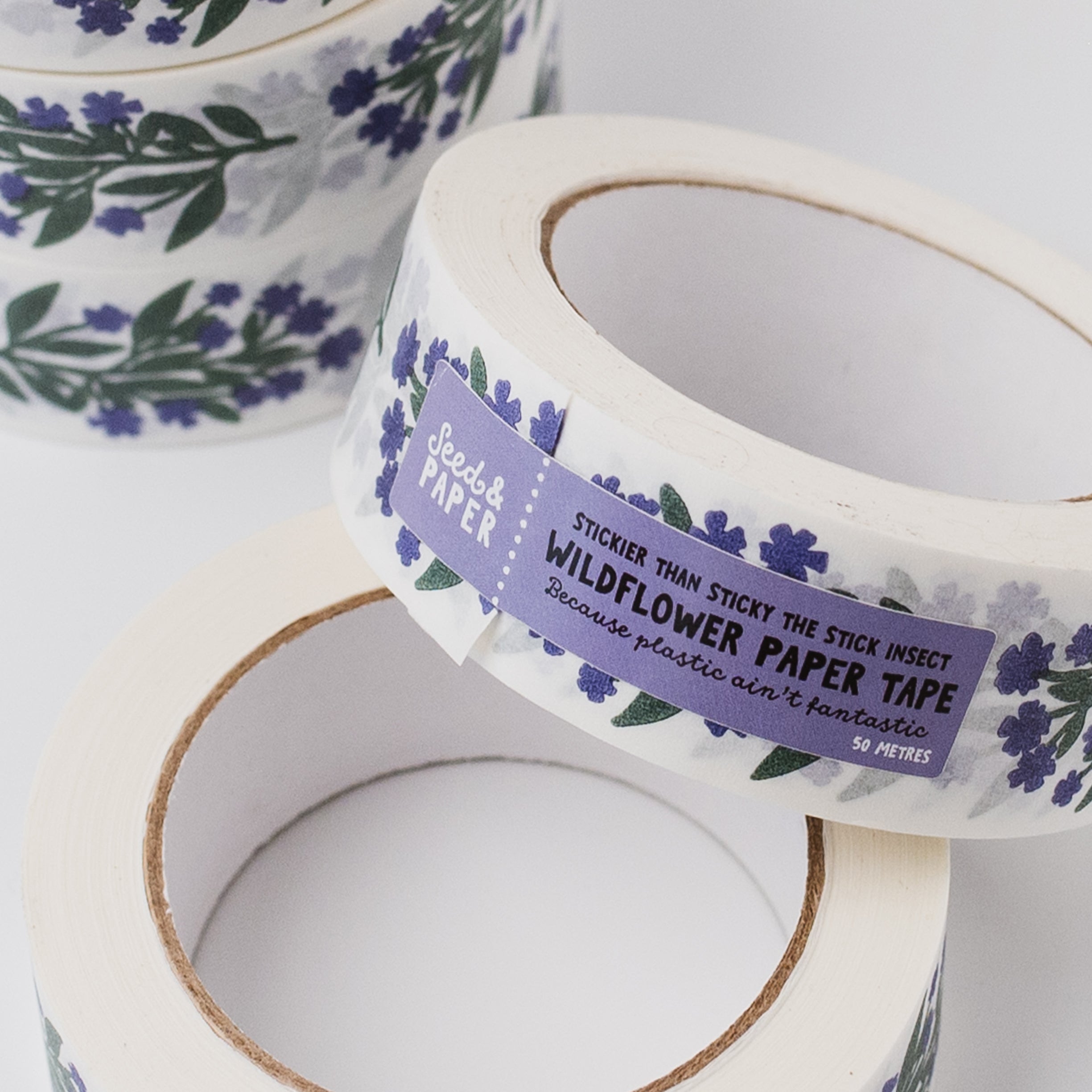 Blue Wildflower Paper Tape