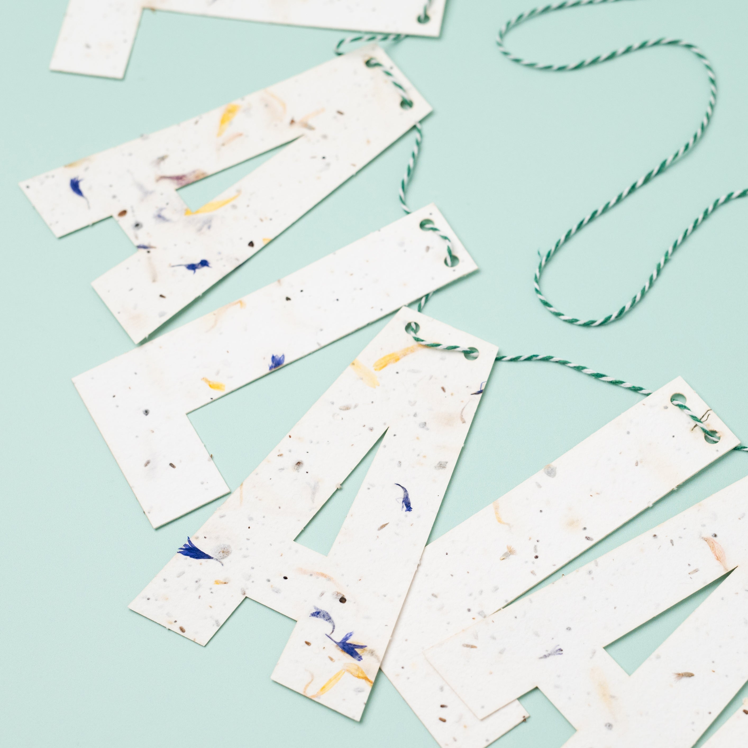 Fa La La La La Plantable Paper Garland