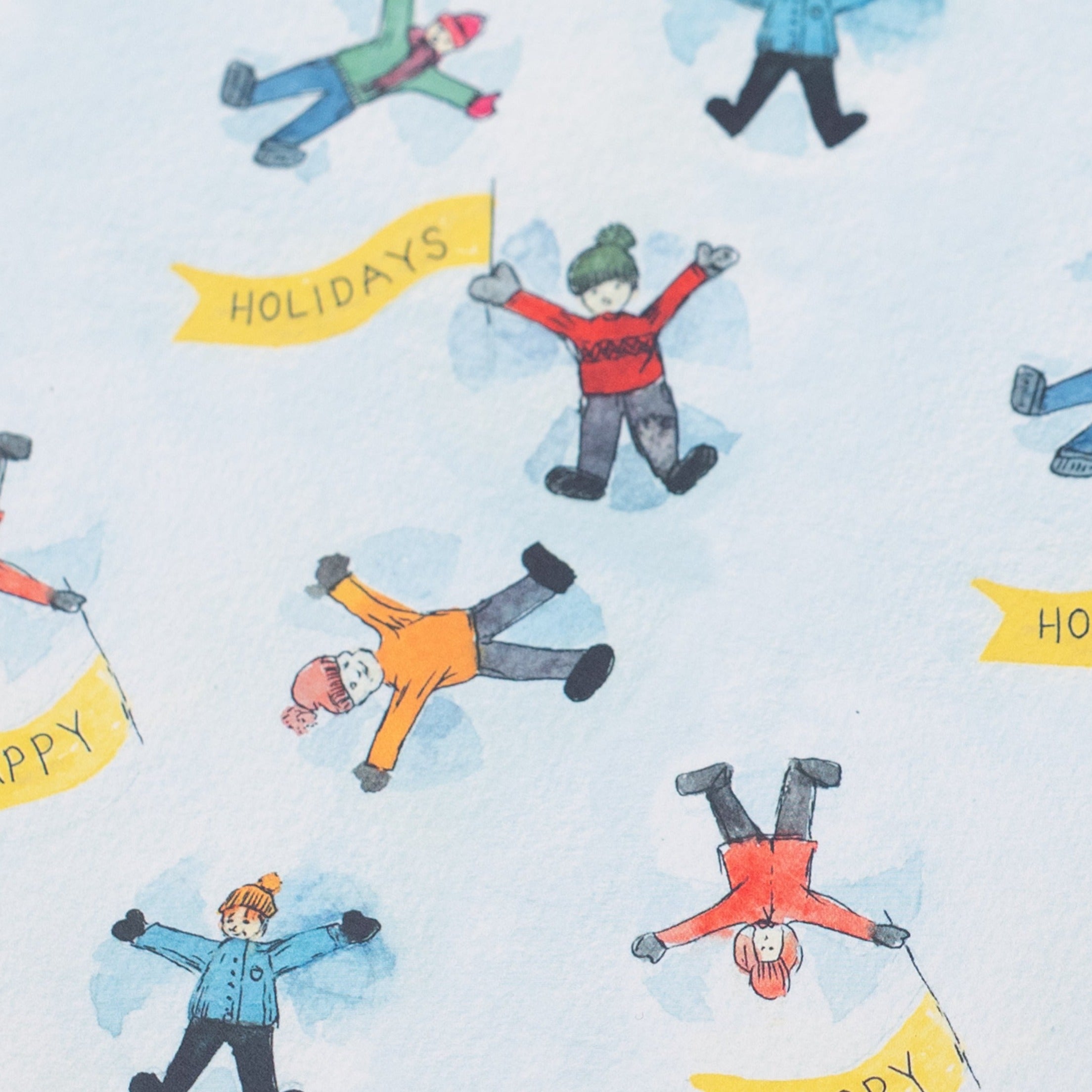 Snow Angels Recycled Wrap & Plantable Tag Set