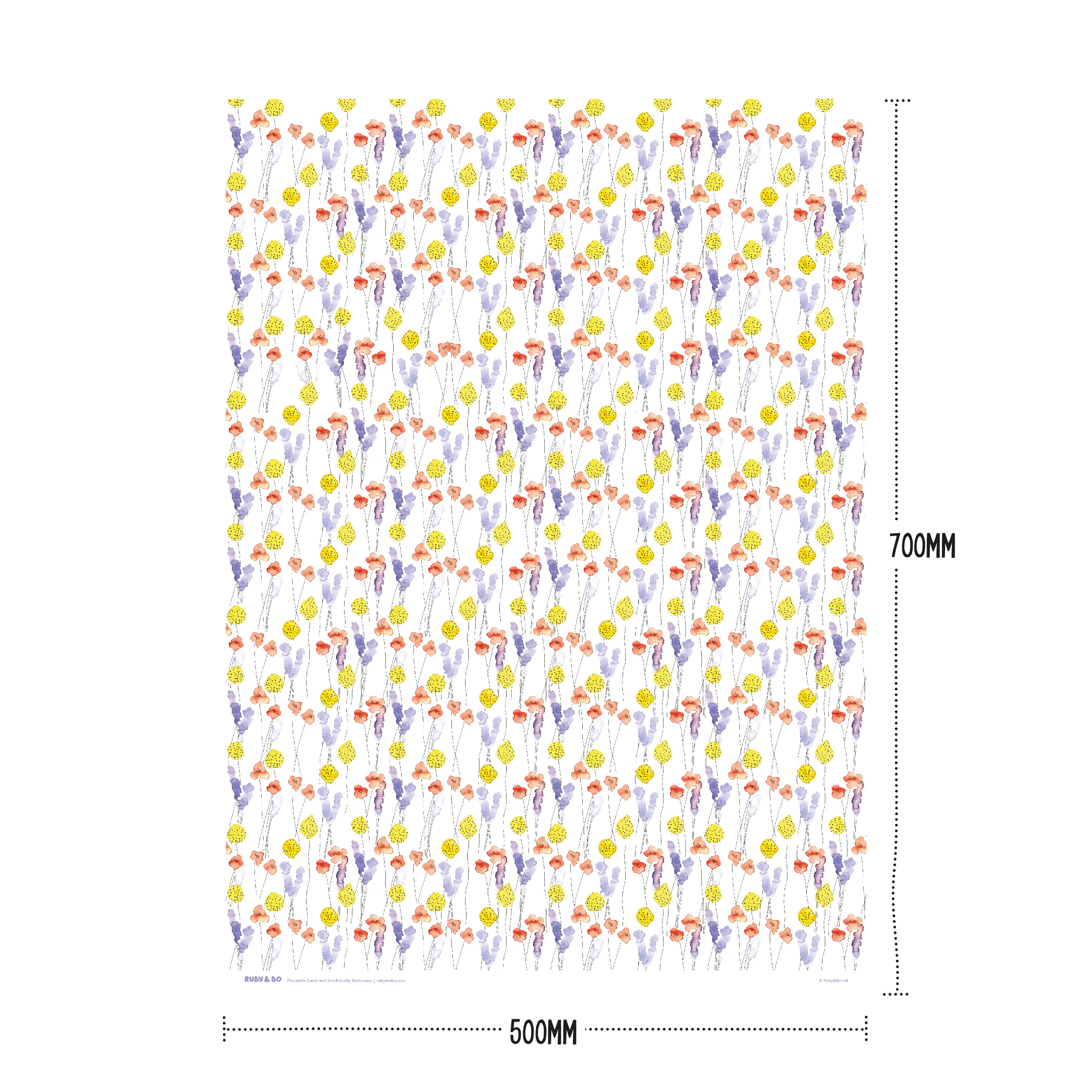 Billy Button Recycled Wrapping Paper