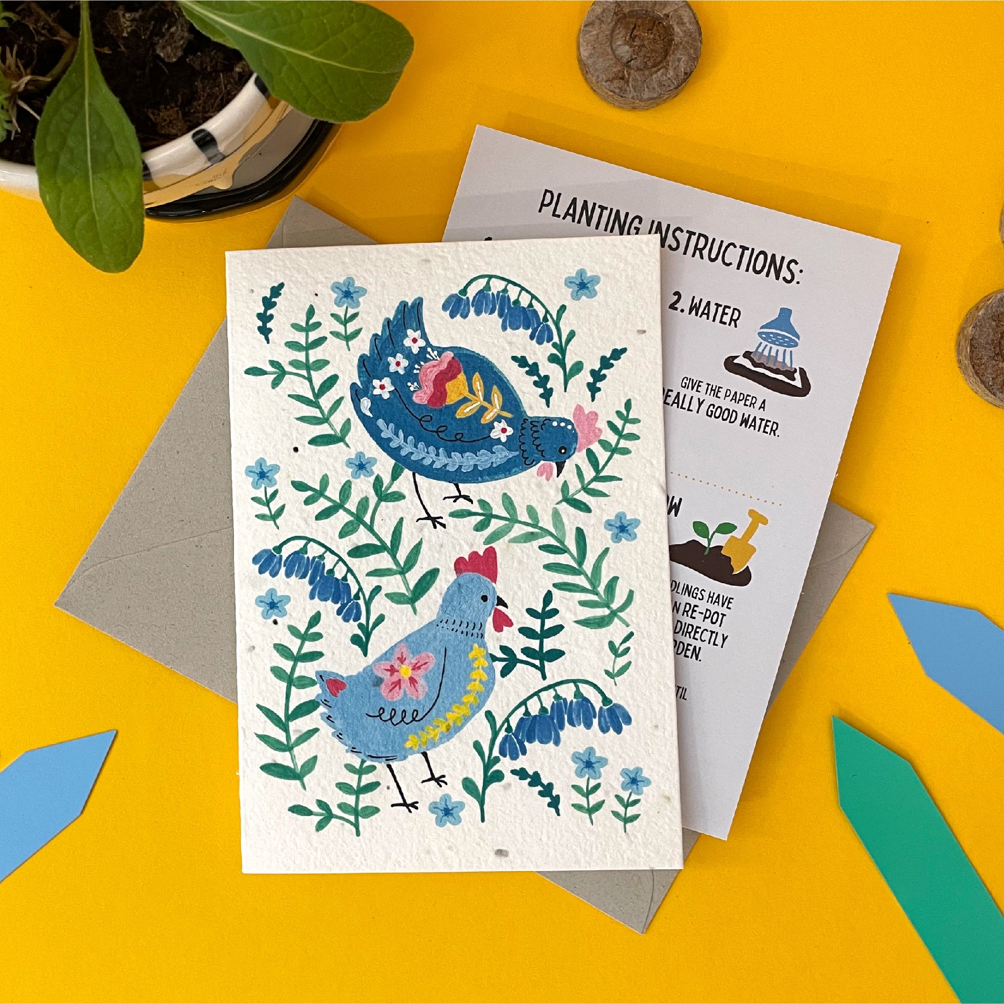 Spring Chicken Plantable Card