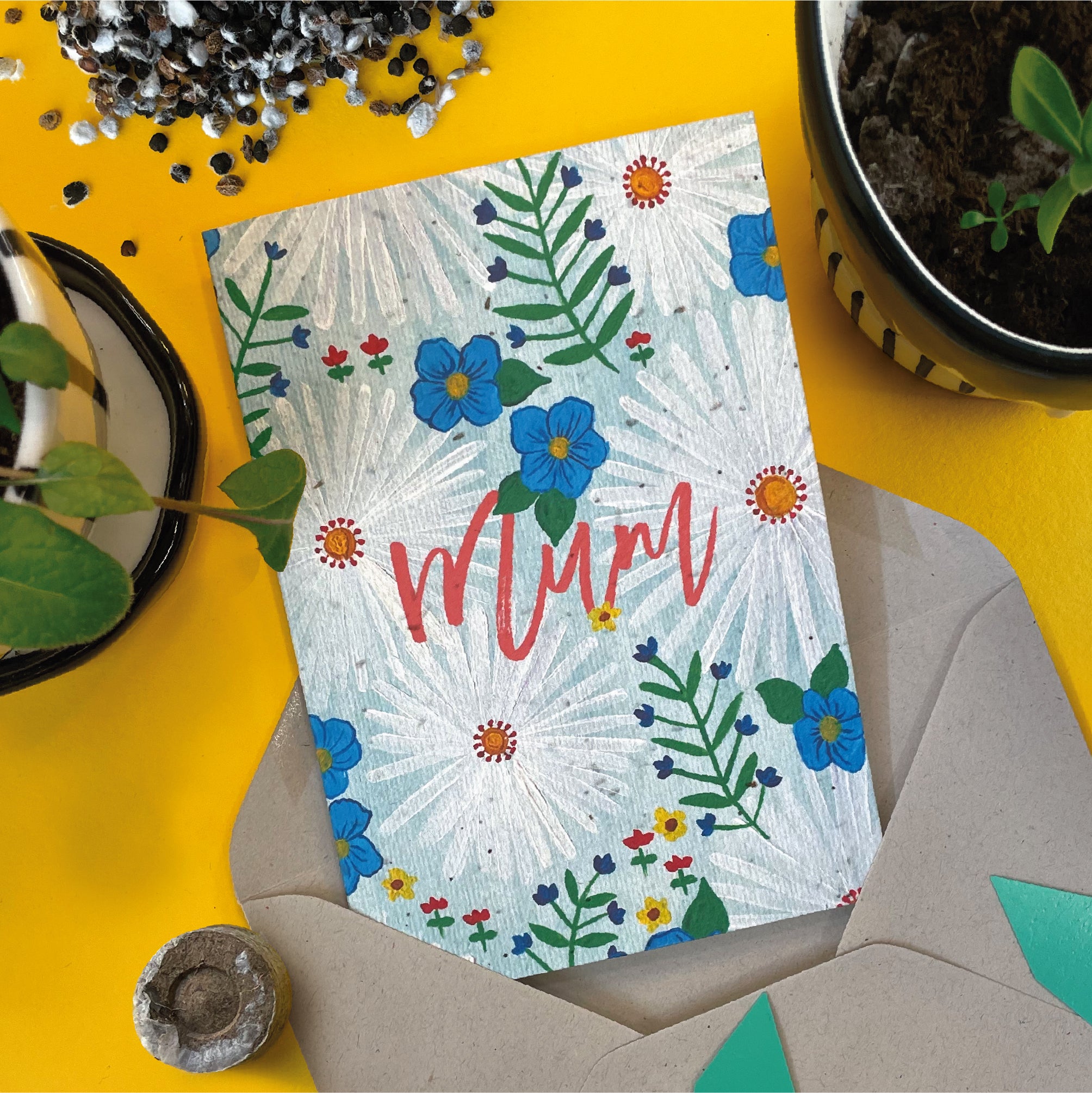 Mum Plantable Card