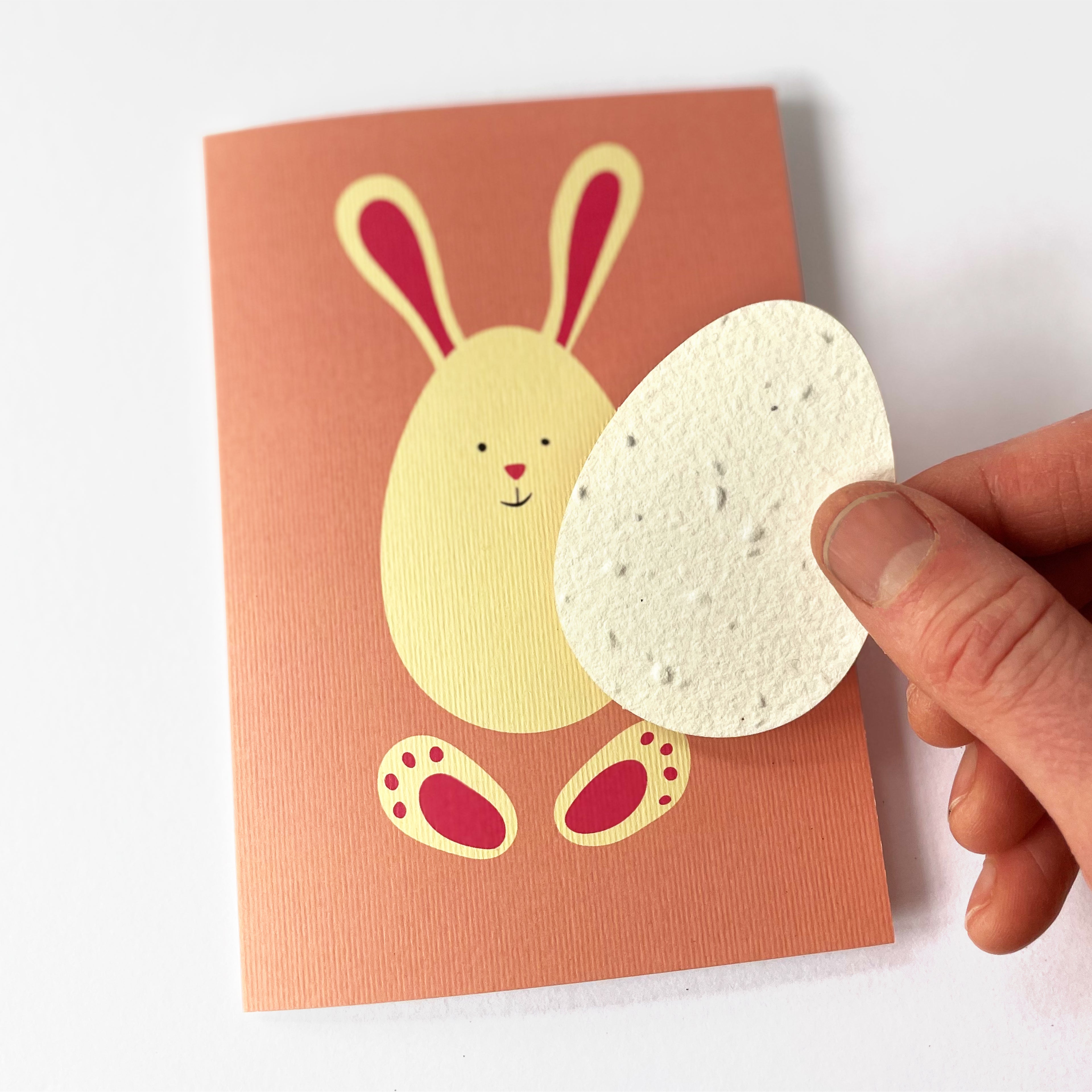 Easter Bunny Plantable Motif Card
