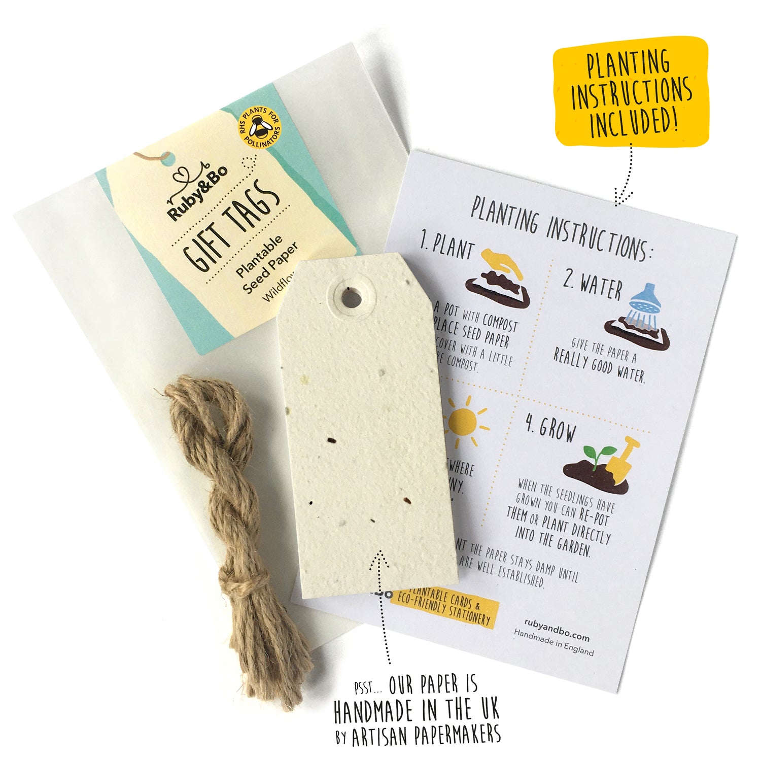 Plantable Gift Tags, Set of 10