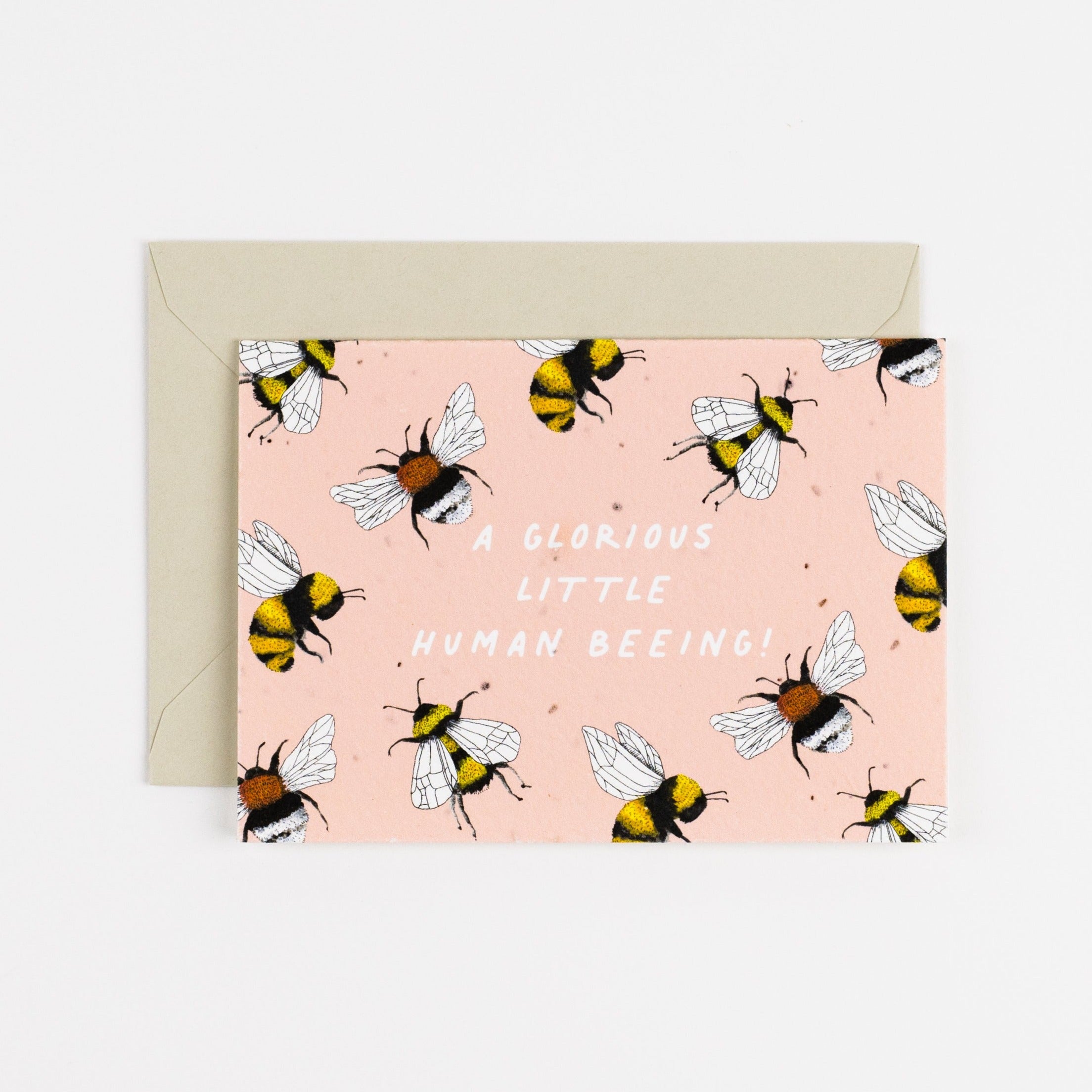 Little Human Being Plantable Card, Pink