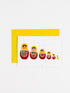 A growing family plantable new baby card on white background