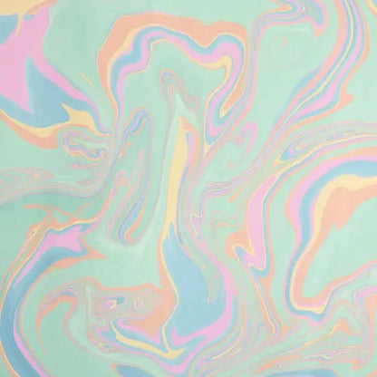 Hand Marbled Wrapping Paper - Pastel