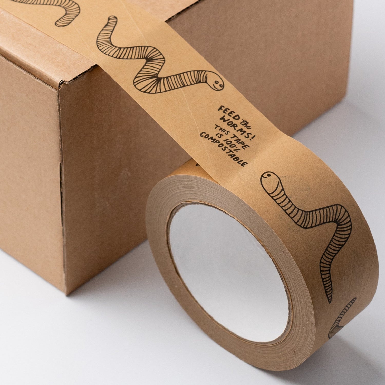 Feed The Worms Kraft Paper Tape