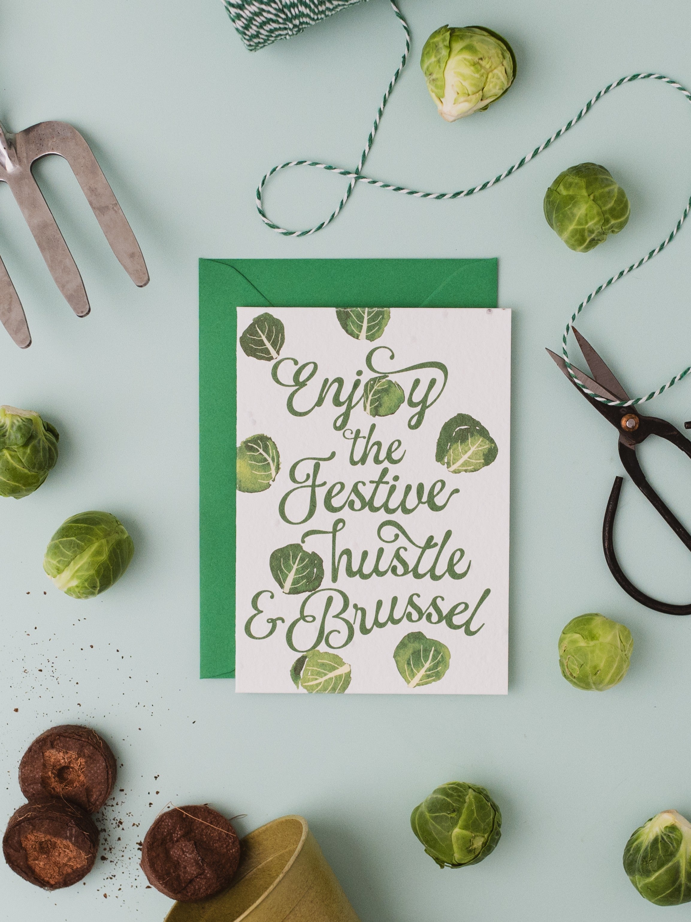 Hustle &amp; Brussel Plantable Christmas Card