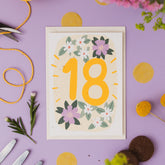 Plantable 18th Birthday Card