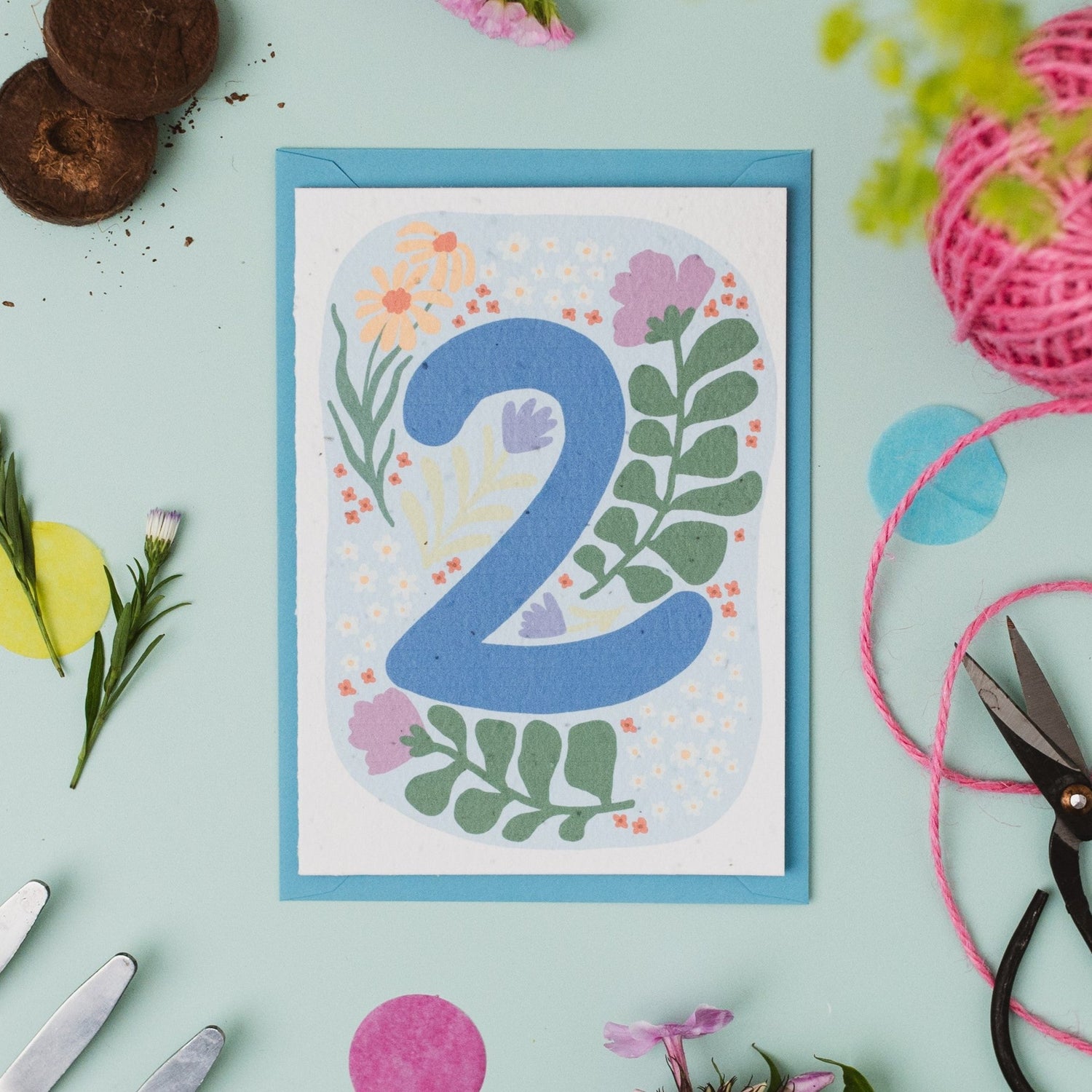 Plantable 2nd Birthday Card