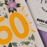 Plantable 50th Birthday Card