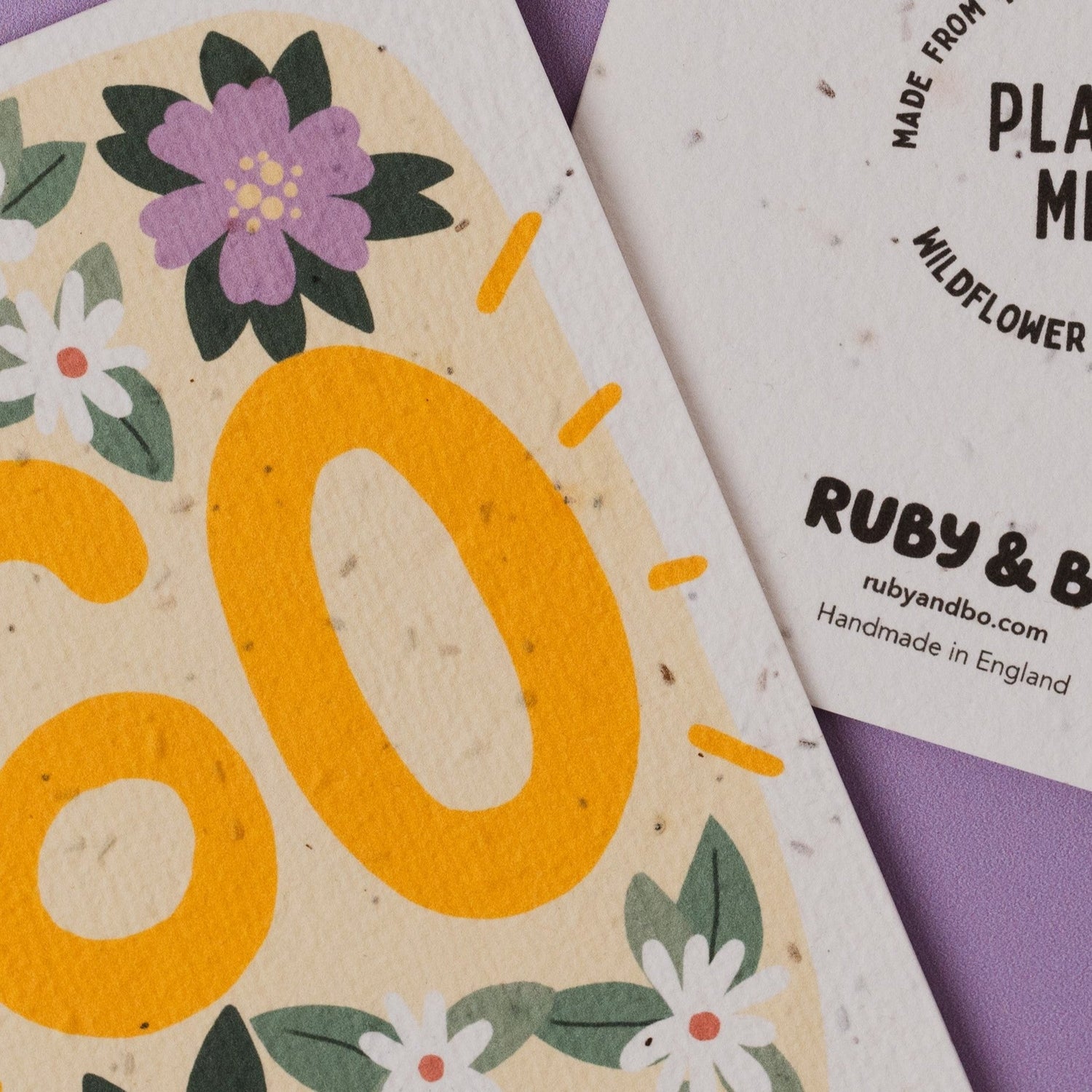 Plantable 60th Birthday Card