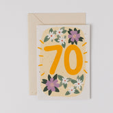 Plantable 70th Birthday Card