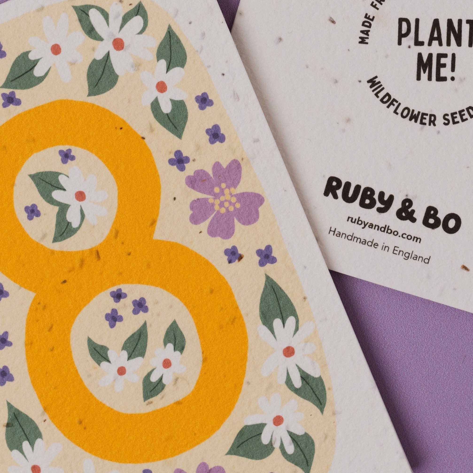 Plantable 8th Birthday Card