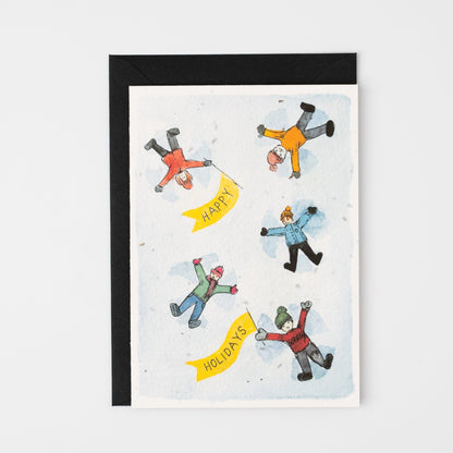 Snow Angels Plantable Christmas Card