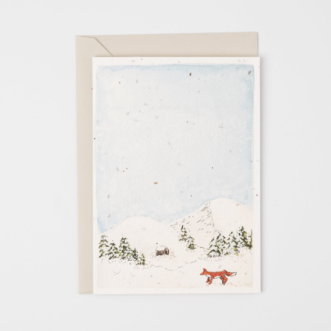Winter Fox Plantable Christmas Card
