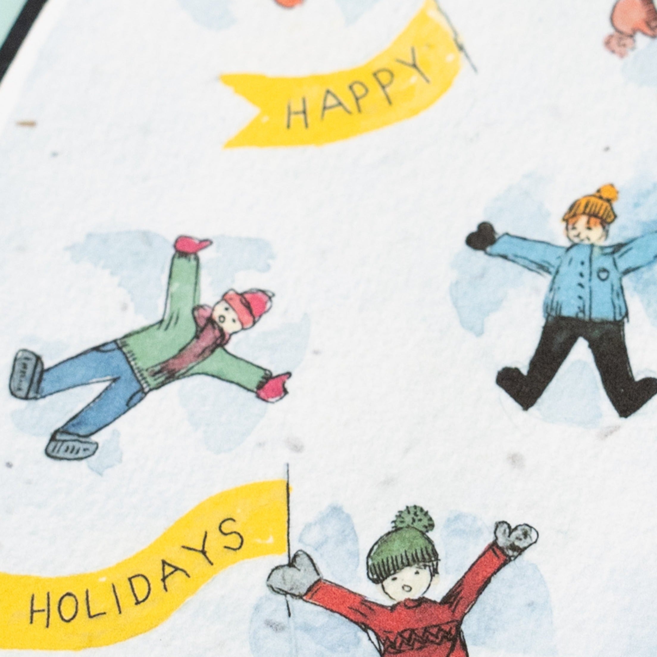Snow Angels Plantable Christmas Card