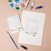 Winter Fox Plantable Christmas Card