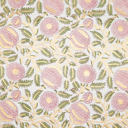 Block Printed Wrapping Paper - Marigold Blush