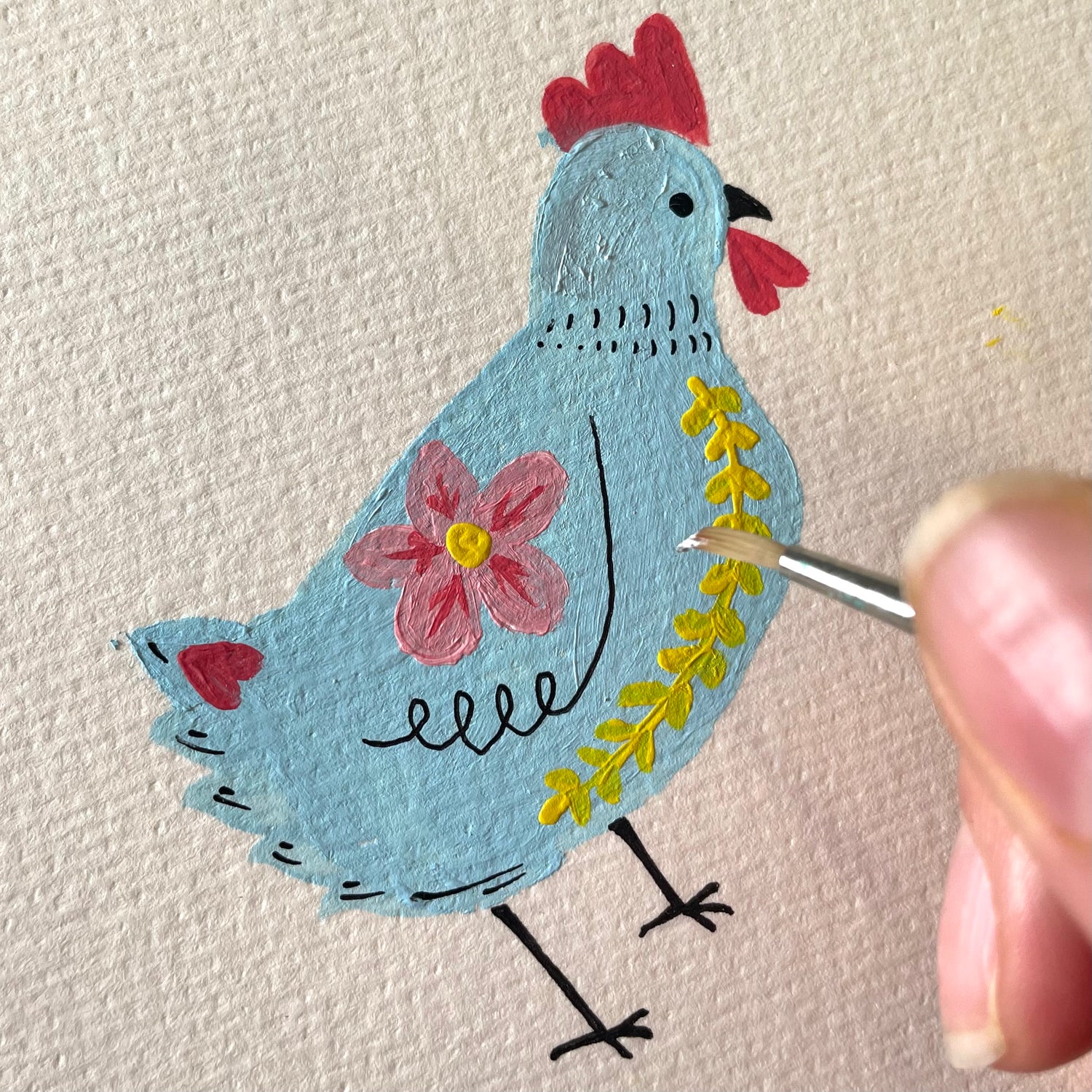 Happy Chicken Plantable Notelet