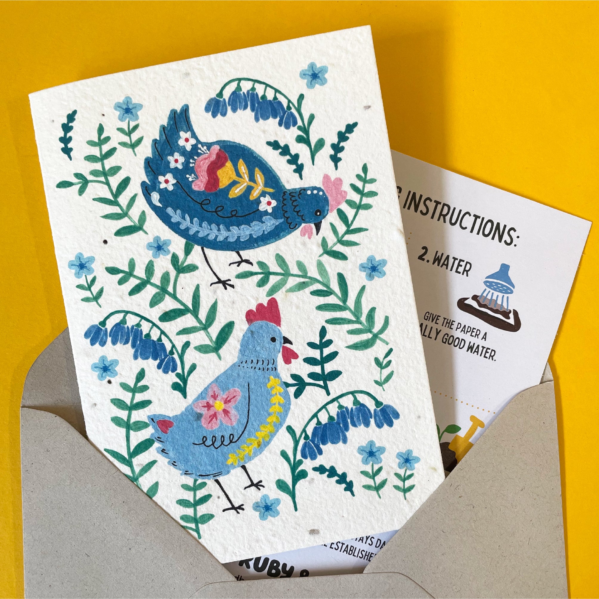 Spring Chicken Plantable Card