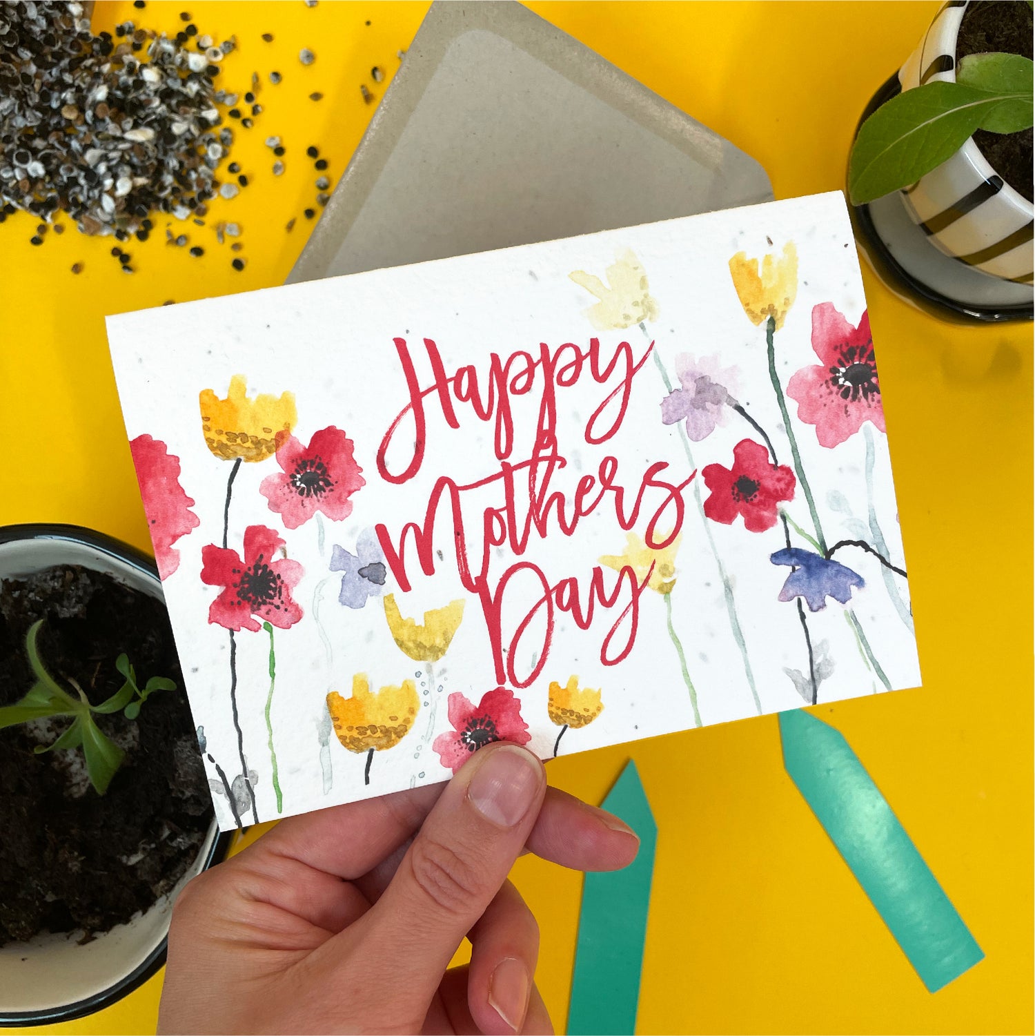Happy Mothers Day Plantable Card