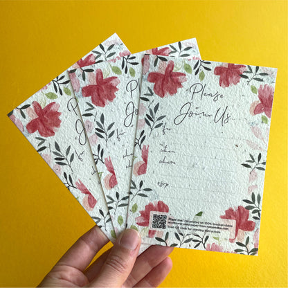 Roses Plant-a-Party Invitation Set
