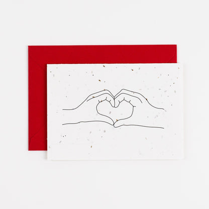 Love Heart Plantable Card