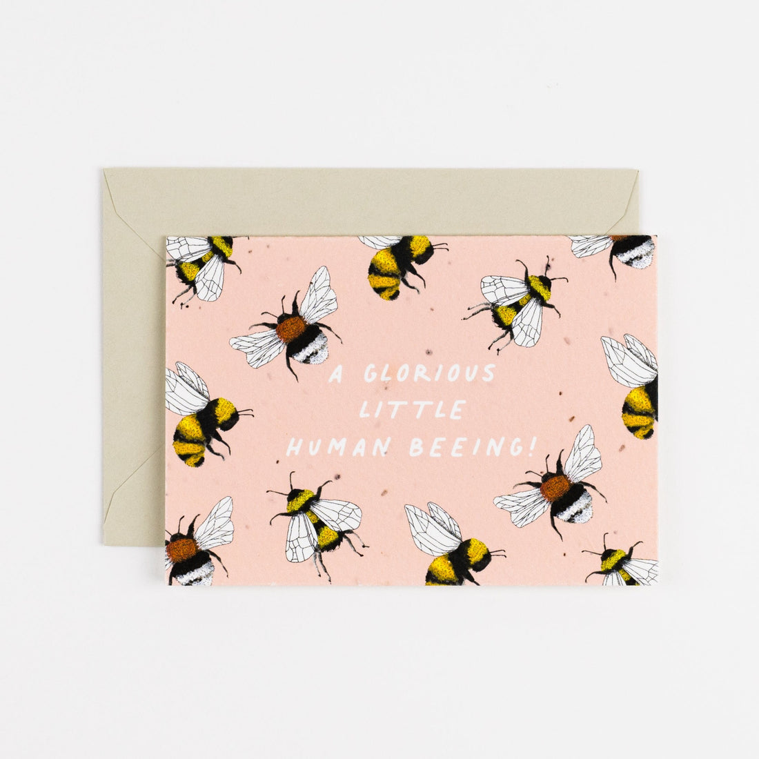 Little Human Being Plantable Card, Pink