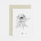 rose plantable card